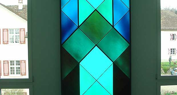 Wandbild aus Glas mit LED-Beleuchtung