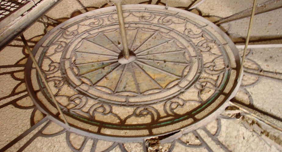 Jugendstil Bleiverglasung Deckenlicht Vorzustand