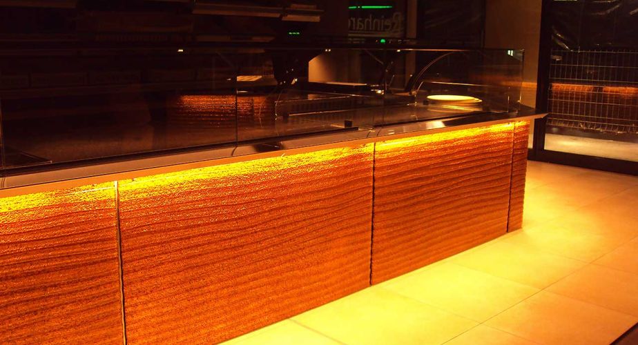 Schmelzglas Farbe Gold für Bäckerei