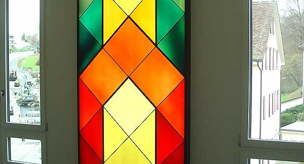 Wandbild aus Glas mit LED-Beleuchtung