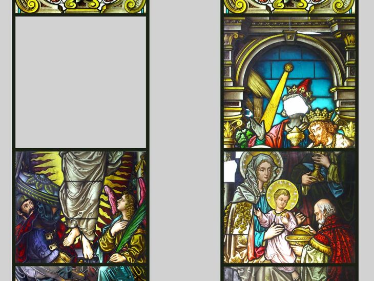 Restauration Kirchenfenster Vorzustand