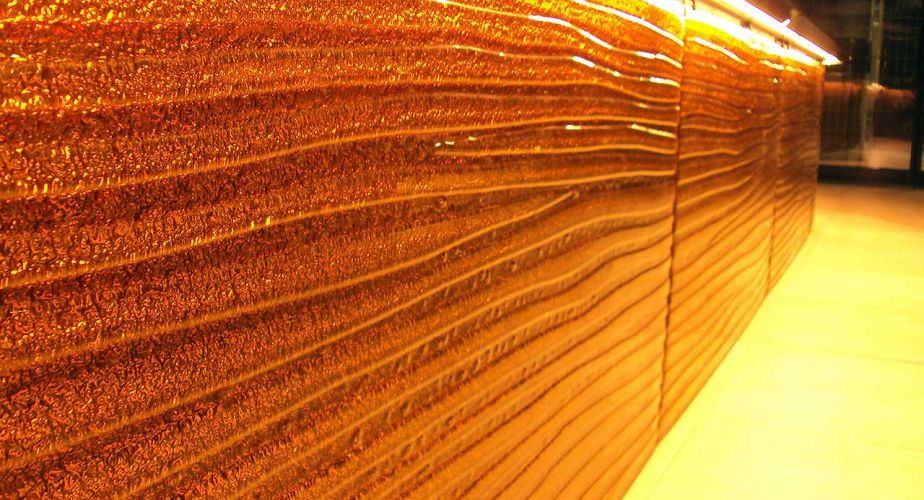Schmelzglas Farbe Gold