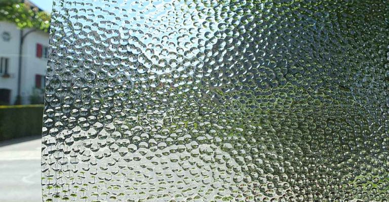 Ornamentglas Erbsenglas weiss