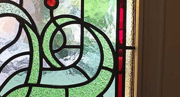Neuanfertigung Bleiverglasungen Rankenmotiv