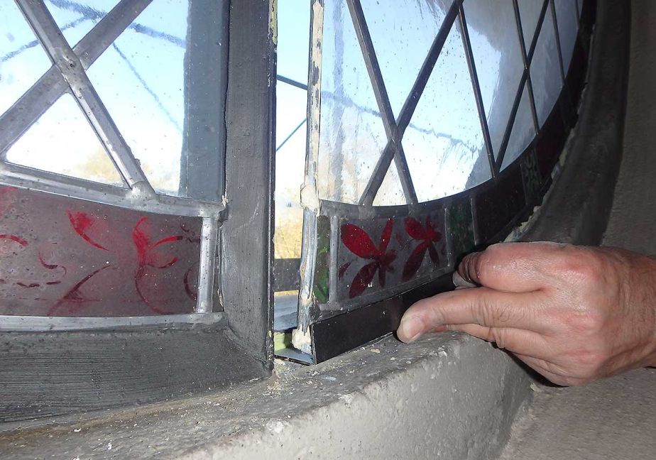 Renovation Kirchenfenster, Montage